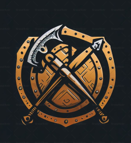 Wikingeraxt und Schild